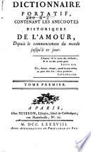 Dictionnaire portatif