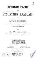 Dictionnaire pratique des synonymes français