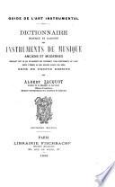 Dictionnaire pratique et raisonné des instruments de musique anciens et modernes... orné de trente dessins