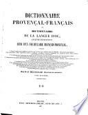 Dictionnaire Provençal-Français ou Dictionnaire de la langue d'oc ancienne et moderne