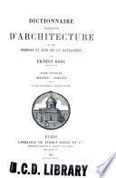 Dictionnaire raisonné d'architecture: Abacule-Cymaise