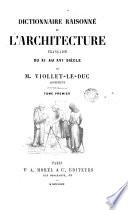 Dictionnaire raisonné de l'architecture française du XIe au XVIe siècle, 1