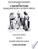 Dictionnaire Raisonné de l'Architecture Française du XIe au XVIe siècle