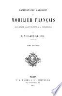 Dictionnaire raisonné du mobilier français de l'époque Carlovingienne à la Renaissance