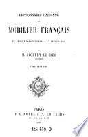 Dictionnaire raisonné du mobilier français