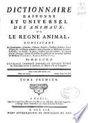 Dictionnaire raisonné et universel des animaux ou Le Règne animal ...