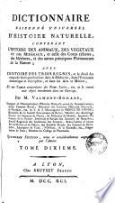 Dictionnaire raisonné universel d'histoire naturelle, 10