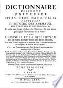 Dictionnaire Raisonné Universel D'Histoire Naturelle
