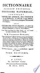 Dictionnaire Raisonné Universel D'Histoire Naturelle