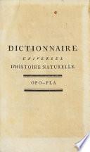 DICTIONNAIRE RAISONNÉ UNIVERSEL D'HISTOIRE NATURELLE