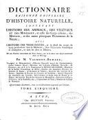 Dictionnaire raisonné universel d'histoire naturelle