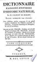 Dictionnaire Raisonné Universel D'Histoire Naturelle