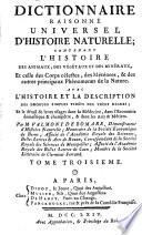 Dictionnaire Raisonné Universel D'Histoire Naturelle