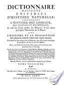 Dictionnaire raisonné universel d'histoire naturelle;