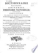 Dictionnaire raisonne universel d'histoire naturelle