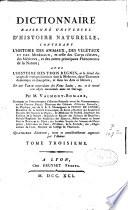 Dictionnaire raisonné universel de l'histoire naturelle