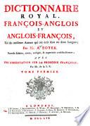 Dictionnaire royal, françois-anglois et anglois-françois