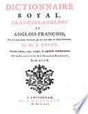 Dictionnaire royal, Francois-Anglois et Anglois-Francois