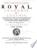 Dictionnaire royal, françois et anglois