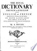 Dictionnaire royal