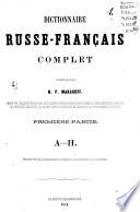 Dictionnaire russe-français complet