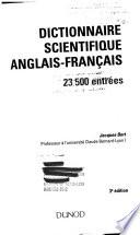 Dictionnaire scientifique anglais-français