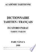 Dictionnaire tahitien-francais