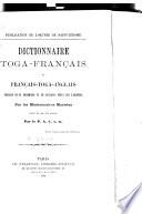 Dictionnaire toga-français et français-toga-anglais