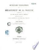Dictionnaire topographique de la France