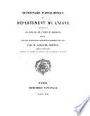 Dictionnaire topographique du département de l'Aisne