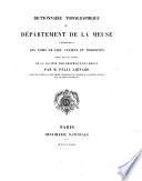 Dictionnaire topographique du département de la Meuse