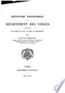 Dictionnaire topographique du département des Vosges