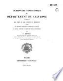 Dictionnaire topographique du departement du Calvados