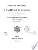 Dictionnaire topographique du Département du Morbihan, comprenant les noms de lieu anciens et modernes