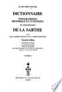 Dictionnaire topographique, historique et statistique du département de la Sarthe