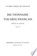 Dictionnaire touareg-français
