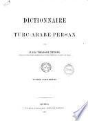 Dictionnaire turc-arabe-persan par Jules Theodore Zenker