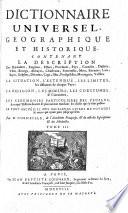 Dictionnaire universal, géographique et historique