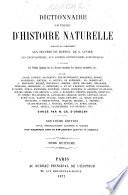 Dictionnaire universel d'histoire naturelle