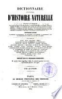 Dictionnaire universel d'histoire naturelle ...