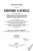 Dictionnaire universel d'histoire naturelle