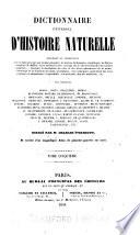 Dictionnaire universel d'histoire naturelle