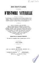 Dictionnaire universel d'histoire naturelle
