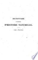 Dictionnaire universel d'histoire naturelle