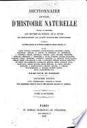 Dictionnaire universel d'histoire naturelle