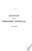 Dictionnaire universel d'histoire naturelle