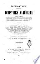 Dictionnaire universel d'histoire naturelle ...
