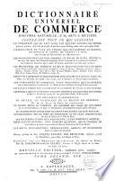 Dictionnaire universel de commerce