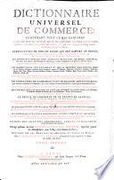 Dictionnaire Universel De Commerce