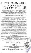 Dictionnaire universel de commerce